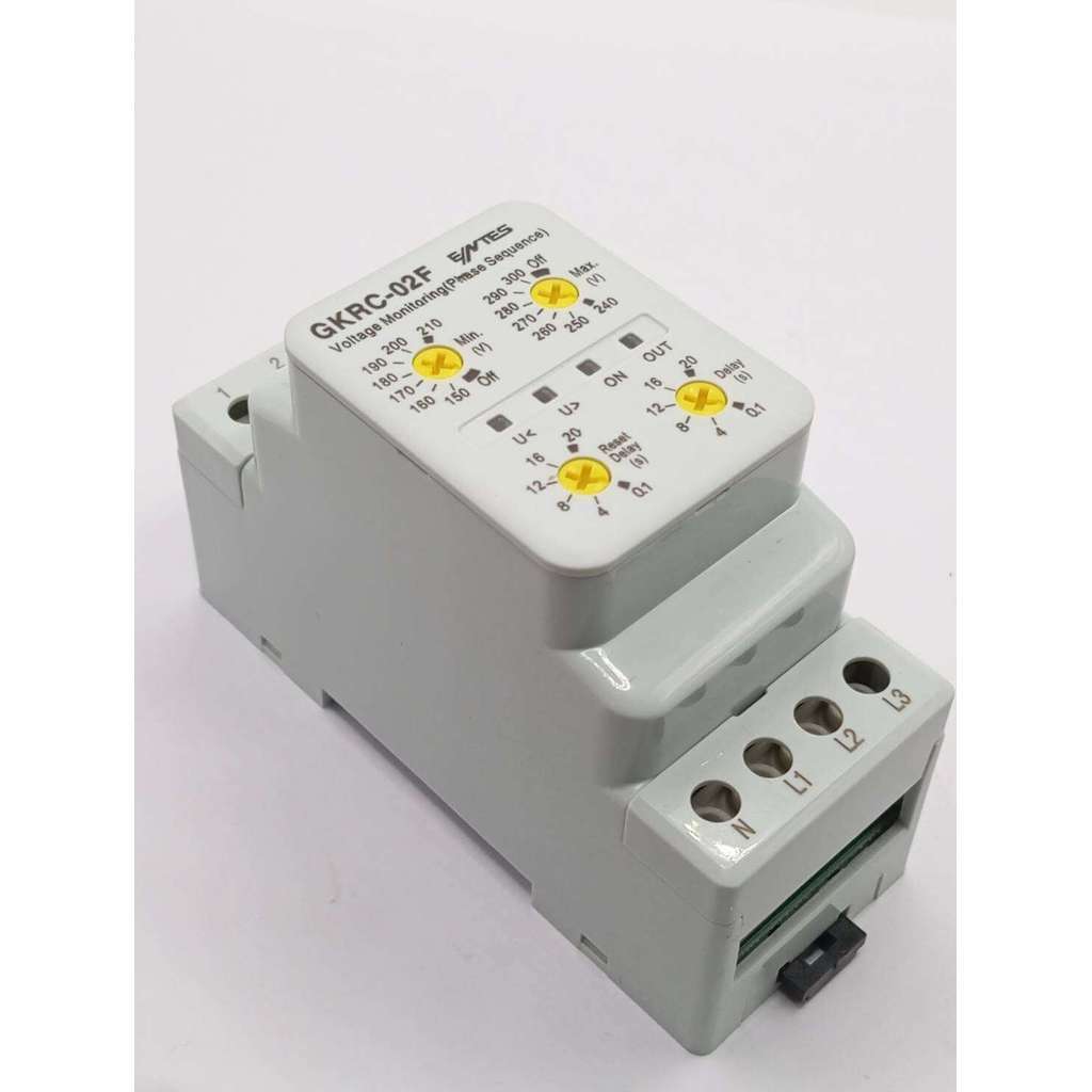 งานดี ส่งไว GKRC-02F เฟสโปรเทคชั่น ป้องกันแรงดันไฟตก / ไฟเกิน สินค้าพร้อมส่ง จาก กทม