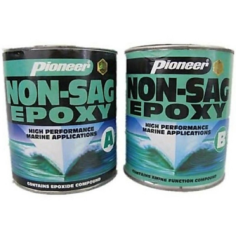 PIONEER 1/2 Pint 800gr = 395gr + 400gr Non-Sag Epoxy GLUE IN WATER