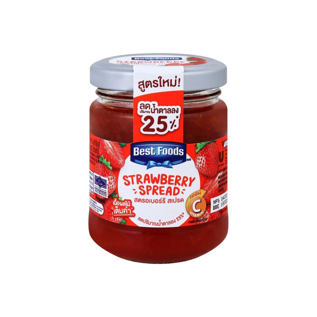 เบสท์ฟู้ดส์ แยมสตรอเบอร์รี่ Best Foods Strawberry Jam 150g.