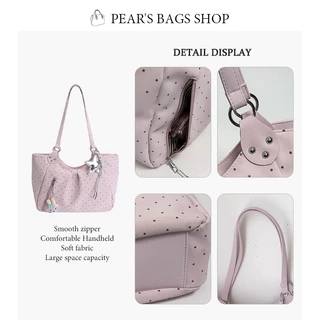 Pearsbags กระเป๋าสะพายไหล่ ใบใหญ่ กันน้ำ สไตล์เกาหลี เป็นที่นิยมมาก แฟชั่น มีให้เลือก 4 สี