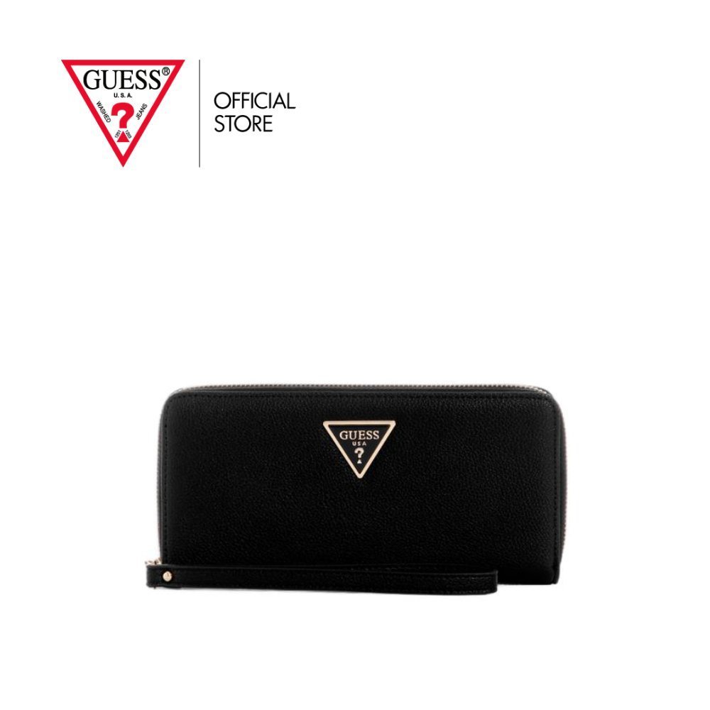 กระเป๋า Guess รุ่น BG7459146 LAUREL II SLG LARGE ZIP AROUND สีดำ