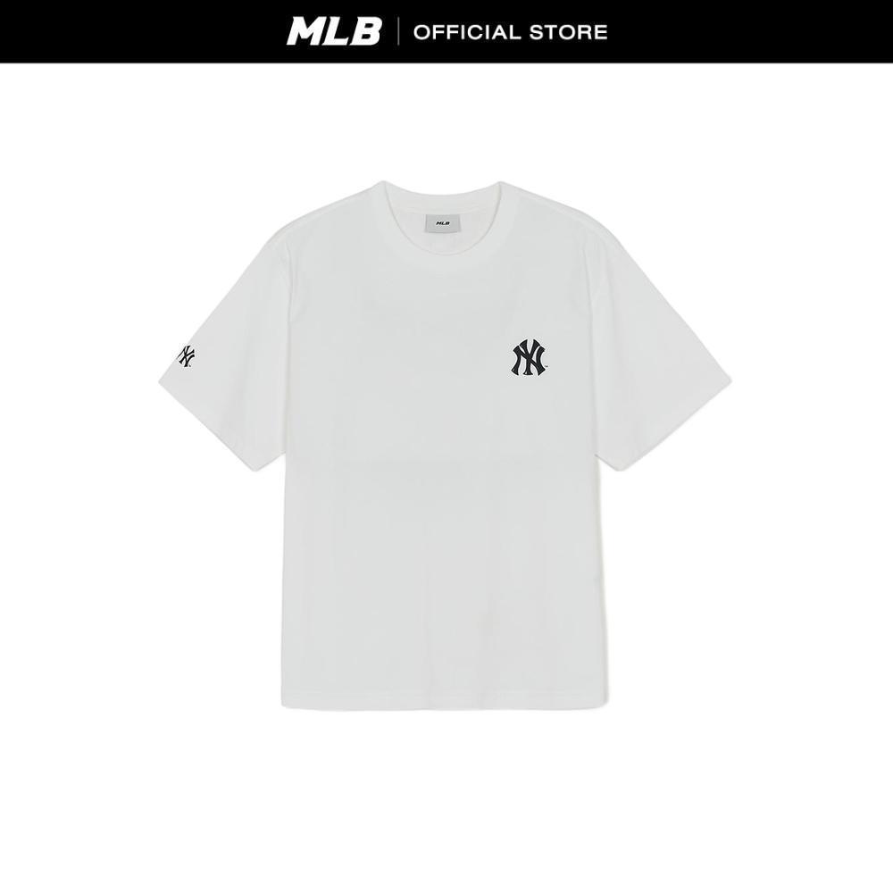 MLB เสื้อยืด ยูนิเซ็กซ์ Basic Street Back Lettering Over Fit T-Shirts รุ่น 3ATSB1063 50WHS สีขาว
