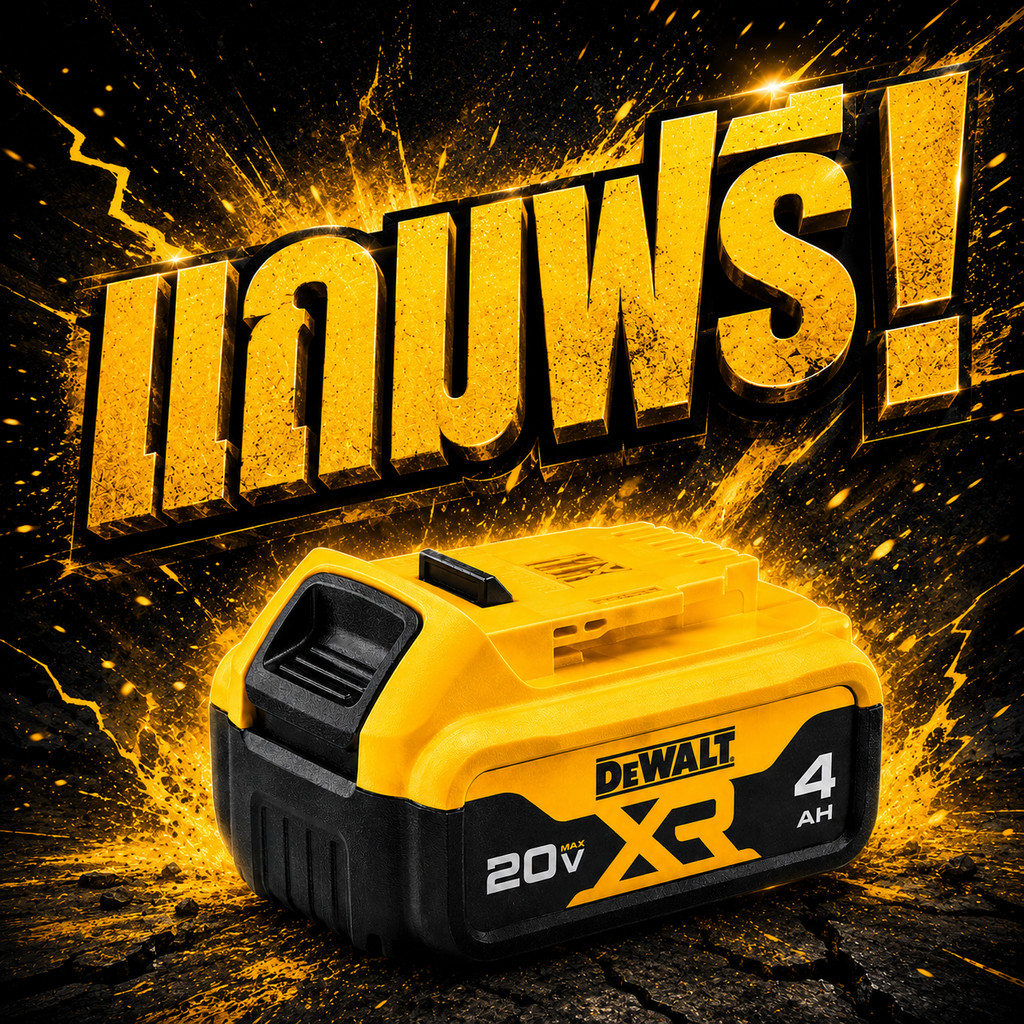 (ของแถม) DEWALT แบตเตอรี่ 20V 4.0Ah รุ่น DCB182P