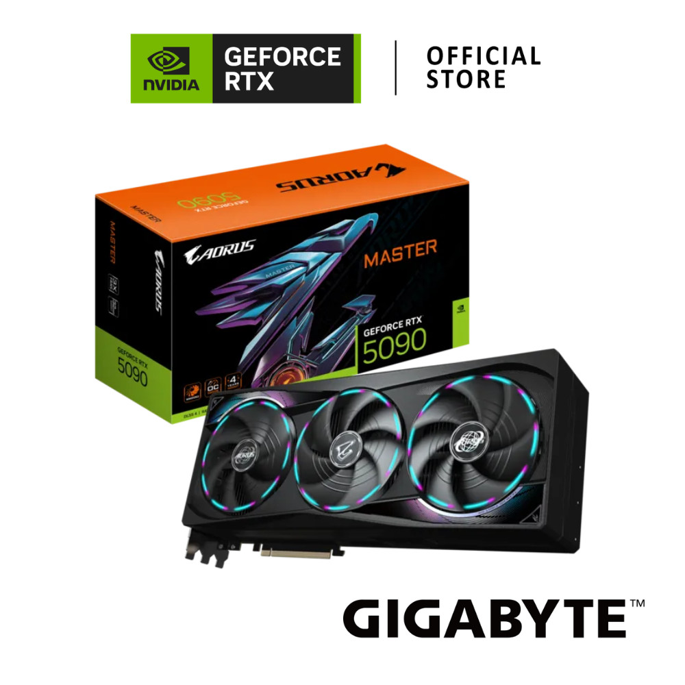 GIGABYTE AORUS GeForce RTX™ 5090 MASTER 32G GDDR7 VGA Card การ์ดจอ