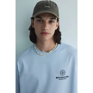 H&M(เอชแอนด์เอ็ม) เสื้อยืดพิมพ์ลายแบบหลวม Men Loose Fit Printed T-shirt 0967955_22