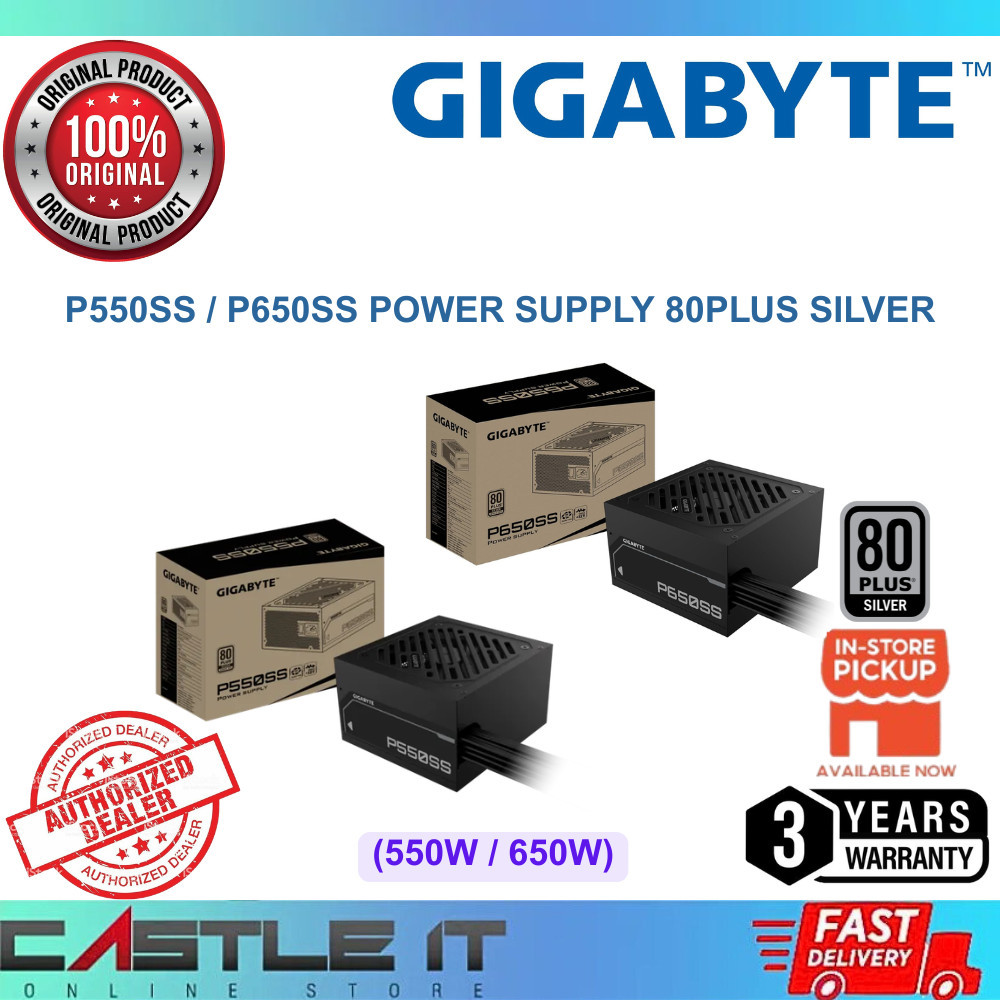 GIGABYTE P550SS P650SS PSU พาวเวอร์ซัพพลาย 80PLUS สีเงิน