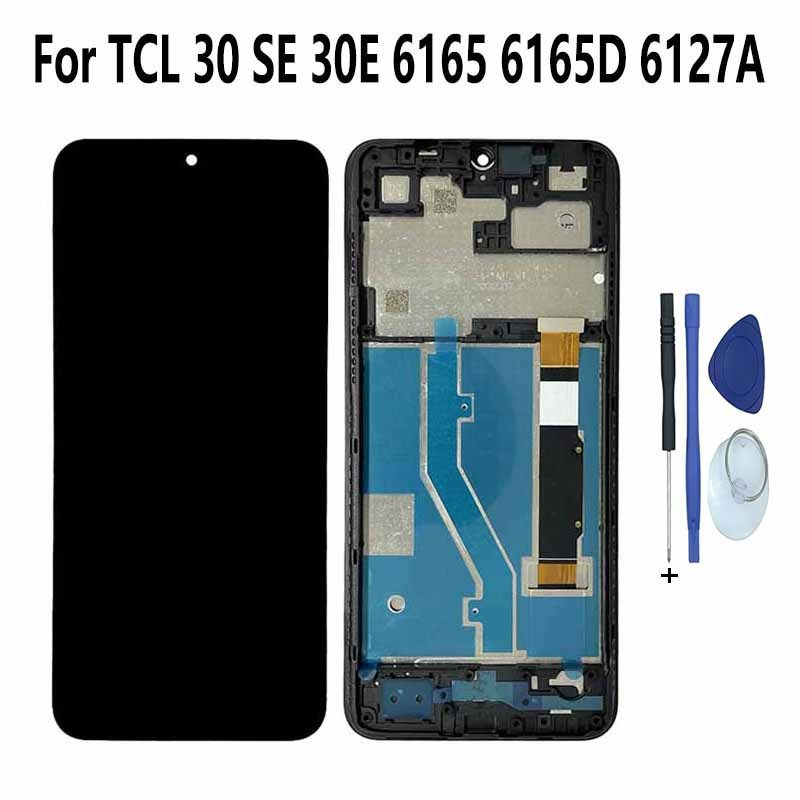 สําหรับ TCL 30 SE 30E 6127A 6127l 6165 6165A 6165H 6165D 6165A1 6156H1 จอแสดงผล LCD Touch Screen Dig