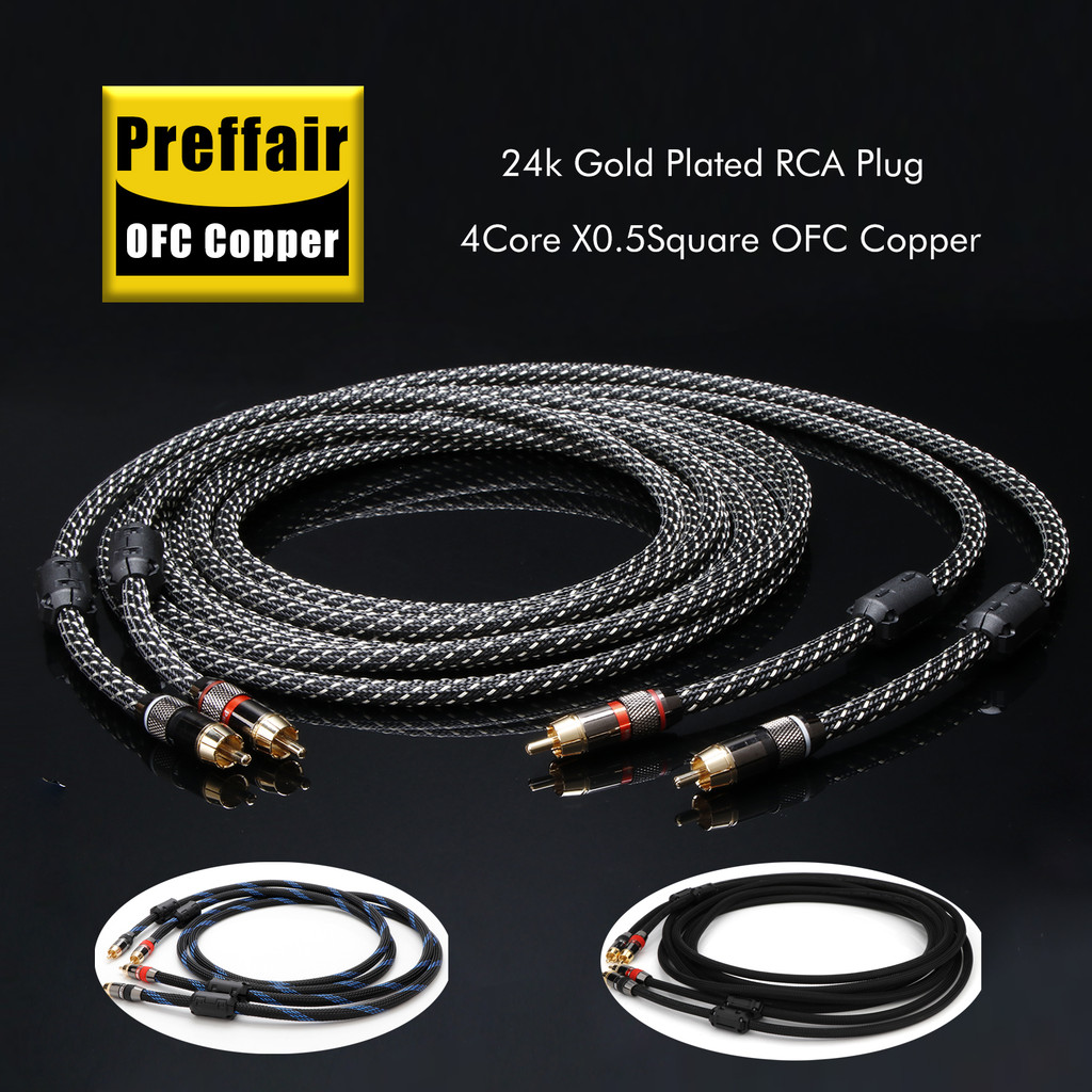 Prefair RCA Cable Premium Hi-Fi Audio 2rca to rca Internector Cable