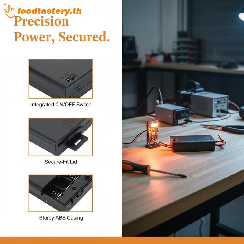 FTY AA Battery Case AA Battery Box 1/2/3/4 Slot Battery Holder 14500 AA Storage Box N