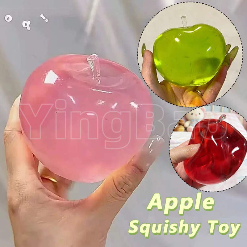 Apple Squishy ของเล่นความเครียดบรรเทาบีบของเล่น Soft Sensory Fidget ของเล่นสําหรับผ่อนคลาย Nice Desktop เครื่องประดับ