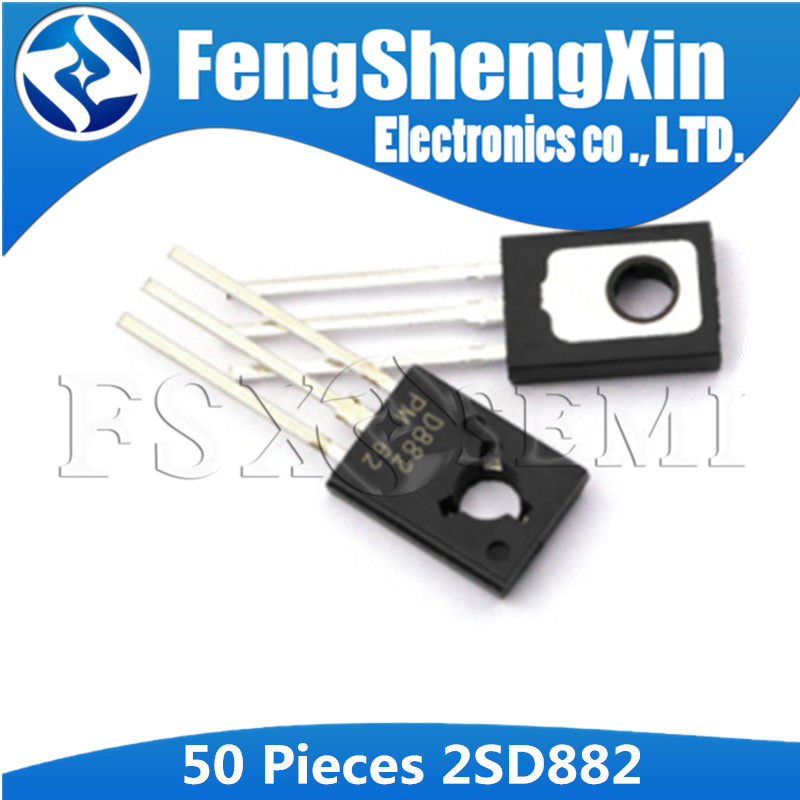 50 ชิ้น/ล็อต D882 882 2SD882 NPN ทรานซิสเตอร์ขนาดกลาง TO-126