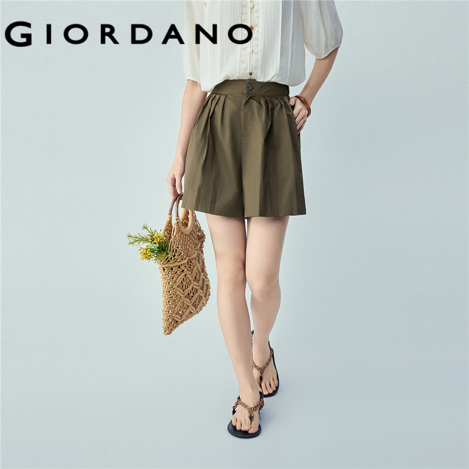 GIORDANO WOMEN Women Pure Cotton Shorts 05406311