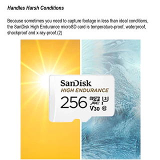 SANDISK Micro SD card High Endurance 32GB/64GB/128GB/256GB/512GB (100MB) UHS-I Class10 U3 V30 Memory card เมม
