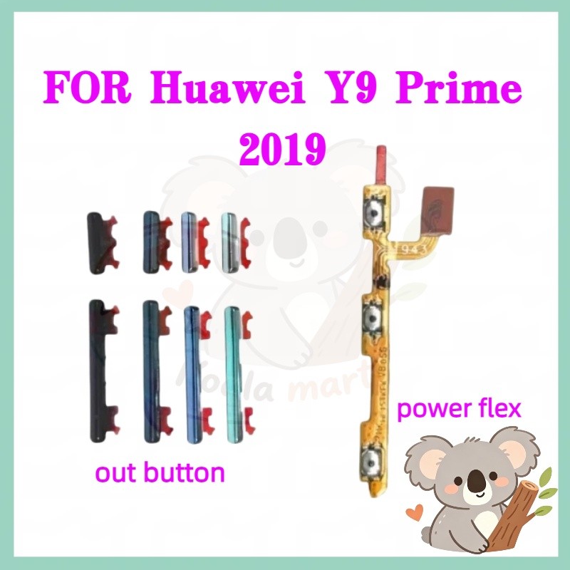 ปุ่มสวิตช์นอก ปุ่มเปิดปิด ปุ่มเปิดเสียง สําหรับ Huawei Y9 Prime 2019