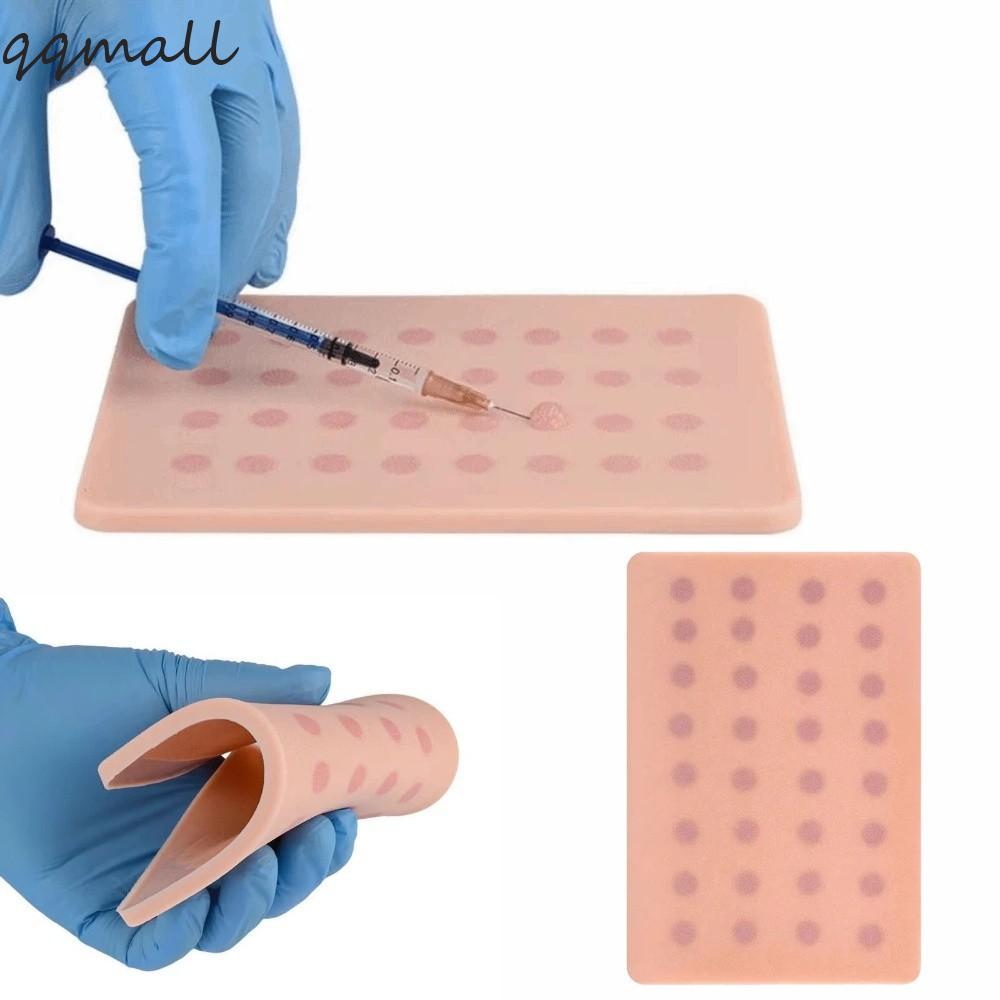QQMALL แผ่นฝึกซ้อมใต้ผิวหนัง ฝัง 32 จุดฉีด Intradermal ฉีดการฝึกอบรม Pad, โมดูลทดสอบผิวฉีดฝึกนํามาใช้ใหม่ Venidant IV Training Pad