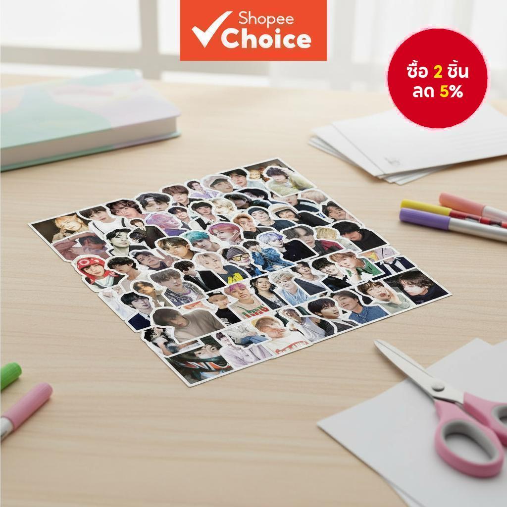 สติ๊กเกอร์ไวนิล 100 ชิ้น BTS RM & Jin – สําหรับหมวกกันน็อค จักรยาน และกล่องดินสอ (สินค้าลิขสิทธิ์วงบอยแบนด์ Kpop อย่างเป็นทางการ)