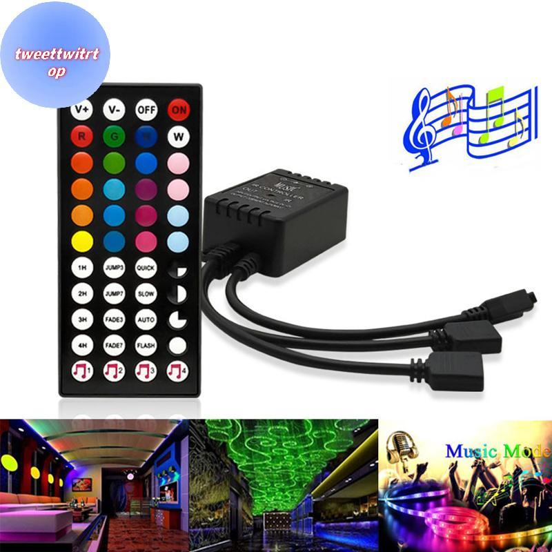 DOUSUN DC12V 44 คีย์เพลง IR Controller รีโมทสําหรับ RGB LED Strip เพลง IR controller TH