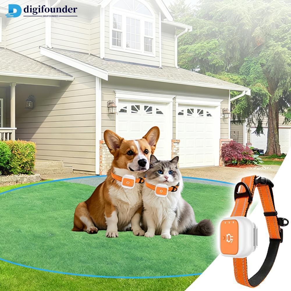 DIGIFOUNDER สมาร์ท GPS Pet Tracker กันน้ํากลางแจ้ง Global Positioning Locator Anti-lost Tracking Col