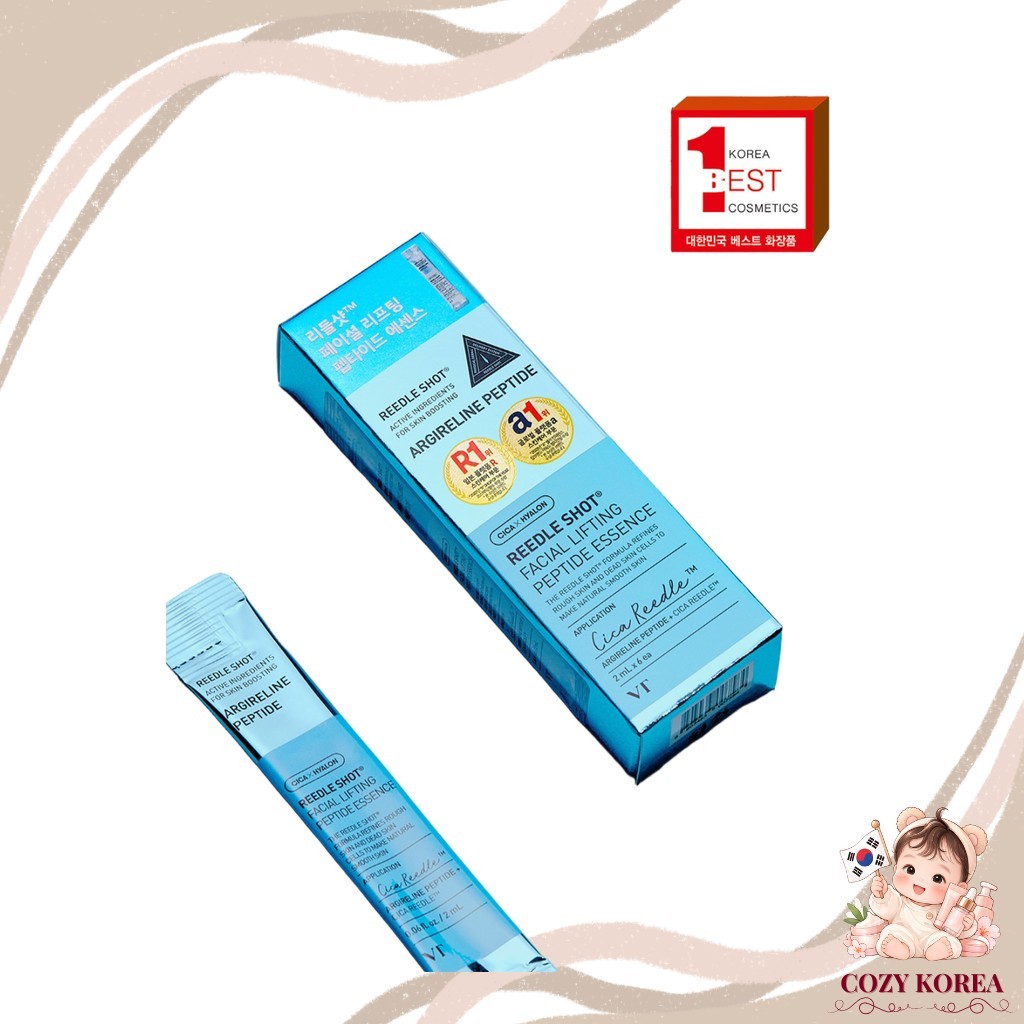 [vt] Reedle Shot Facial Lifting Peptide Essence, 2ml, ชุด 6 / Korean Essence / Lifting Peptide by Co