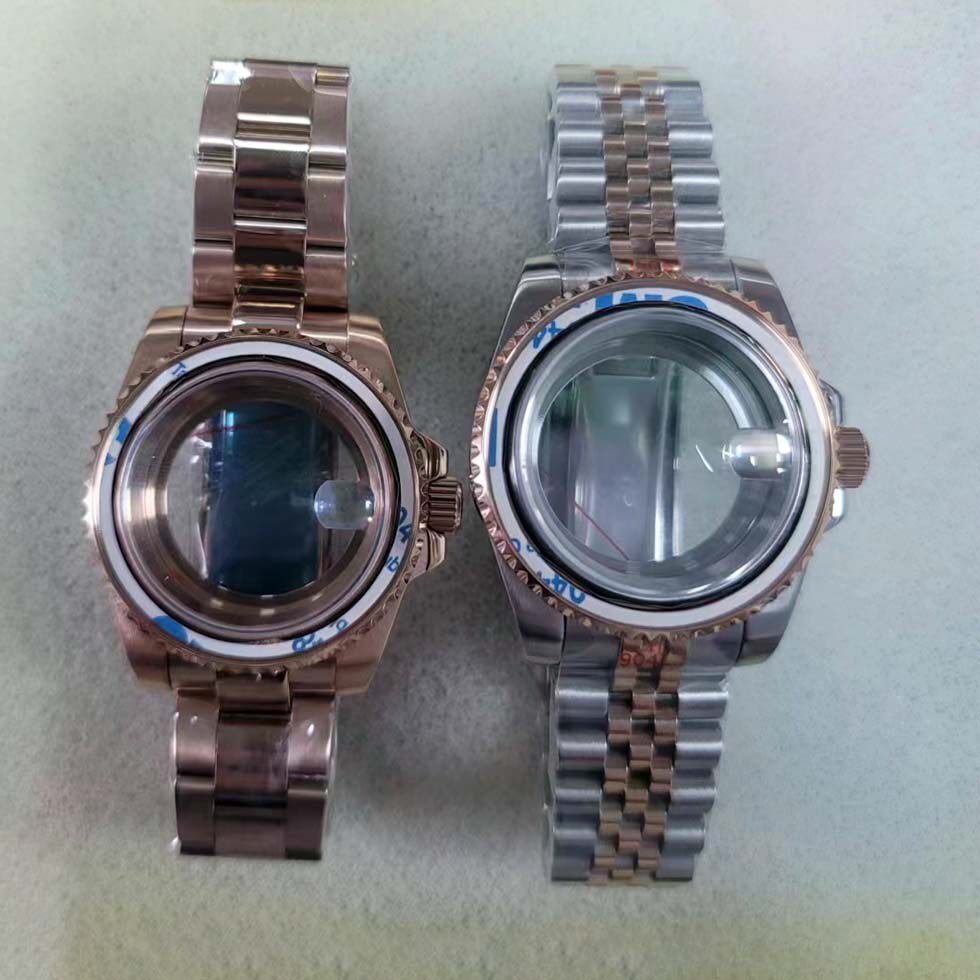 Big Brother Watch Adaptation~40MM Water Ghost Watch Case+Strap Sapphire Glass Adapt to Japan NH35/36