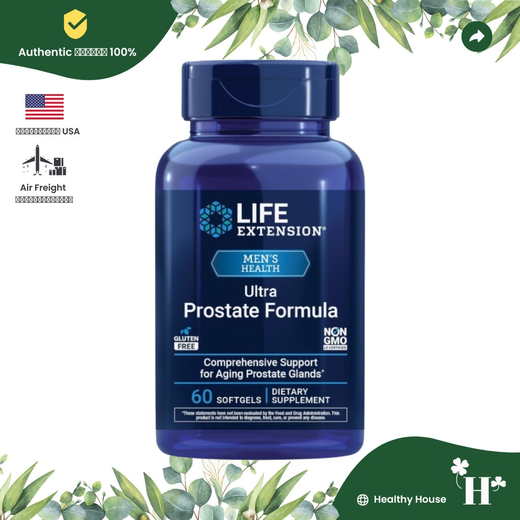 Life Extension Ultra Prostate Formula Saw Palmetto for Men 60 softgels