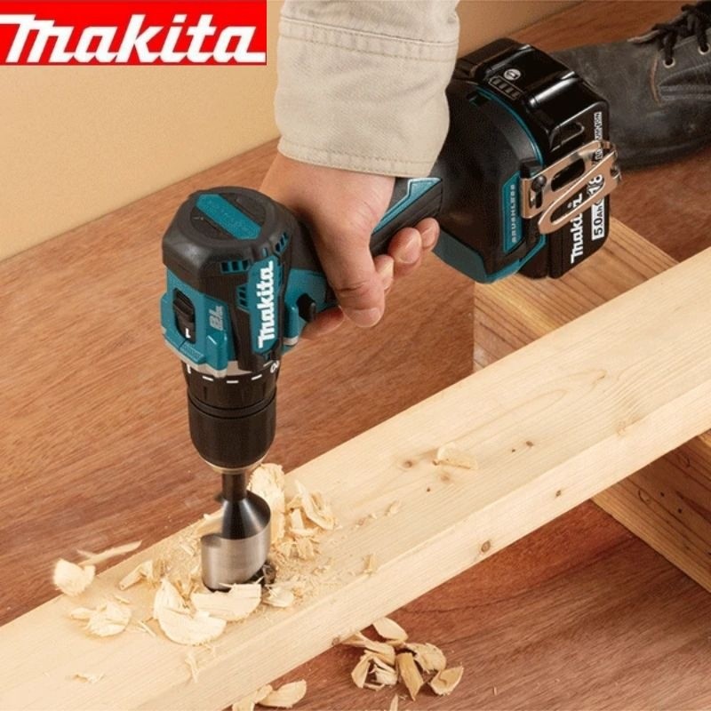 Makita Makita DDF487Z/SAJ/RTJX ไขควงแบบชาร์จไฟไร้แปรงถ่านสว่านมือ 13 มม./18V แบตเตอรี่ลิเธียม