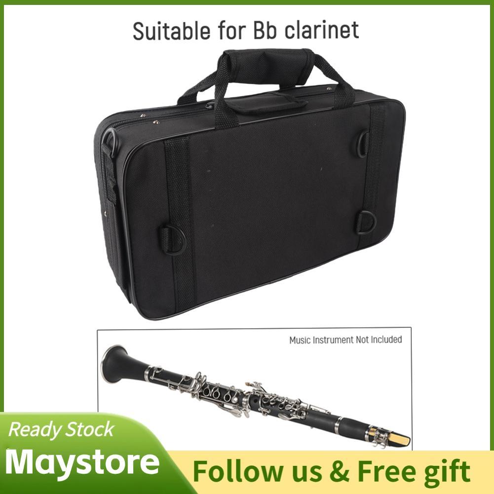 Maystoree Maystoree RiToEasysports Clarinet Case Foam Padding Protection Bb Gig Bag น้ำหนักเบาสำหรับนักเรียนนักดนตรีนักเดินทางซ้อมคอนเสิร์ต