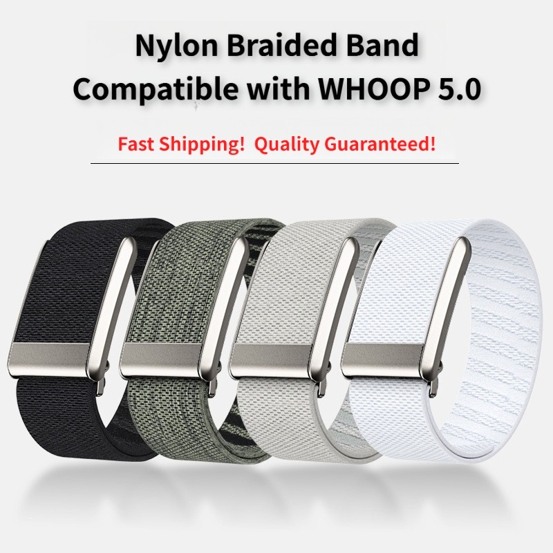 เหมาะสําหรับ WHOOP 5.0 Strap Nylon Watch Strap Braided ECG Version mg สร้อยข้อมือกีฬาอัจฉริยะ Elastic Band