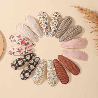 16 ชิ้นพิมพ์สีทึบคลิปผม Handmade Bows เด็กทารก BaBy Barrettes Hairpins พิมพ์ Hairgrips เด็กอุปกรณ์เสริมผมของขวัญ