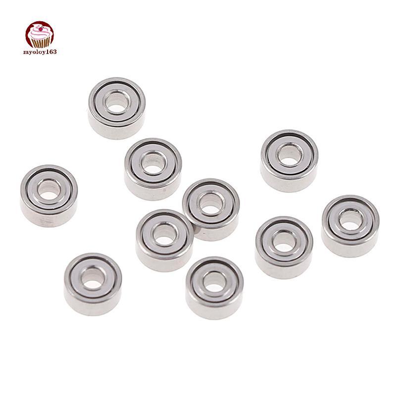Myoloy 10 ชิ้น 681XZZ 1.5x4x2 มิลลิเมตรเปิดแบริ่งขนาดเล็ก ball mini hand bearing spinner