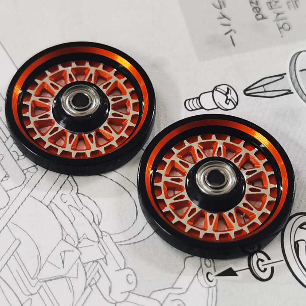 [รุ่น R] TAMIYA Rollers TAMIYA Mini สี่ล้อไดรฟ์ 15464 Anode Dyeing 15437CNC Guide Wheel 15426