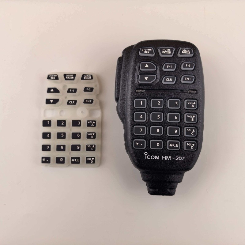 เหมาะสําหรับ ICOM IC-2720H สถานีรถ 133 ไมโครโฟน IC-2730 ไมโครโฟน HM-207 ปุ่มไมโครโฟนมือ