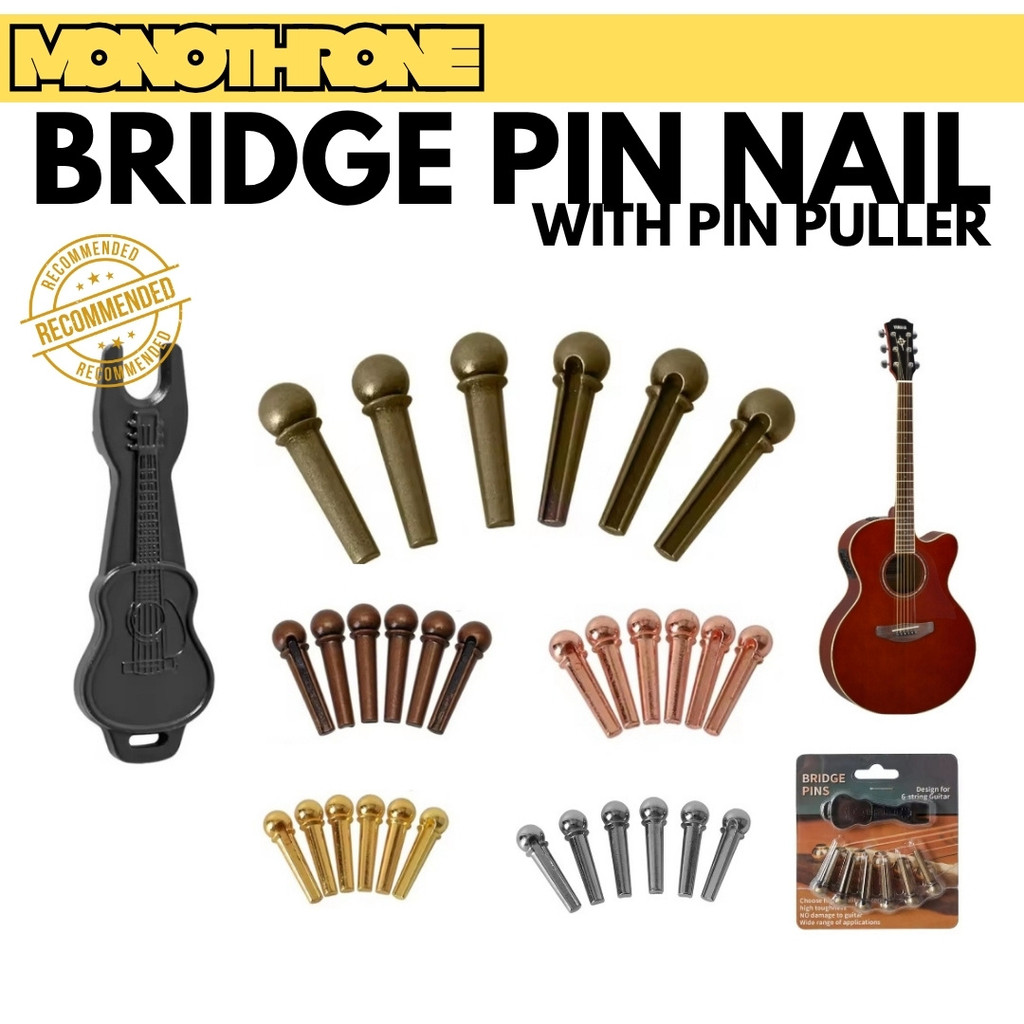 Bridge Pin Acoustic Guitar Bridge Pin Folk Puller Pin Puller Metal Metal Bridge Puller Premium Guita