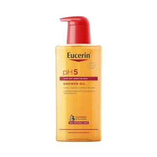 (Buy 1 Get 1 Free)Eucerin pH5 VERY DRY SENSITIVE SKIN SHOWER OIL 400 ML ออยล์อาบน้ำผสมน้ำมัน สำหรับผิวแห้งมาก บอบบางแพ้ง่าย