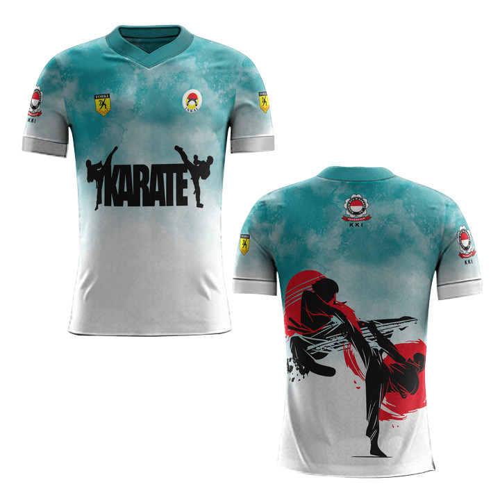 ล่าสุด 3D Fullprinting Sublimation Karate เสื้อยืด Art 2