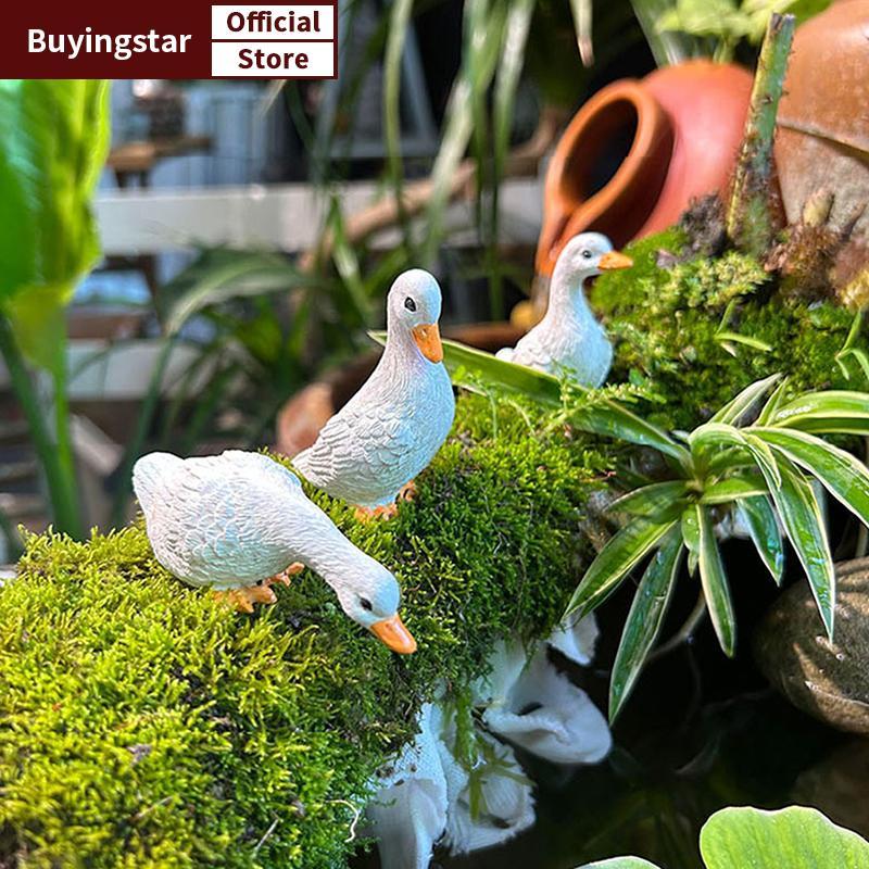 ZCX 3 ชิ้นน่ารักสีขาว Du เรซิ่น Lotus กระถางดอกไม้ Hydroponic Planter Home Garden Decor VO