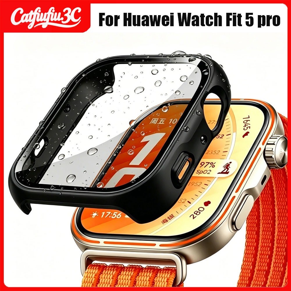 Hard PC สําหรับ Huawei Watch Fit 5 Pro ฝาครอบ All-Around PC กันชนป้องกันหน้าจอสําหรับ Huawei Watch Fit 5/4/3 Accesories
