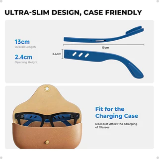 Guugei ซิลิโคนแว่นตาหู Grip Anti-slip หูสําหรับ RayBan Meta Blayzer/Scriber/Wayfarer/Skyler/Headliner