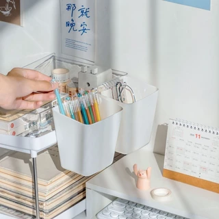 JoyTray กล่องพลาสติก อเนกประสงค์ แบบแขวน แบบพกพา สําหรับใส่จัดเก็บเครื่องประดับ เครื่องเขียน ของจิปาถะ