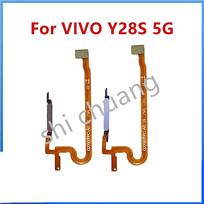 สําหรับ VIVO Y28S 5G เซ็นเซอร์สัมผัสลายนิ้วมือสวิตช์ไฟนิ้ว ON OFF ปุ่มด้านข้าง Key Flex Cable
