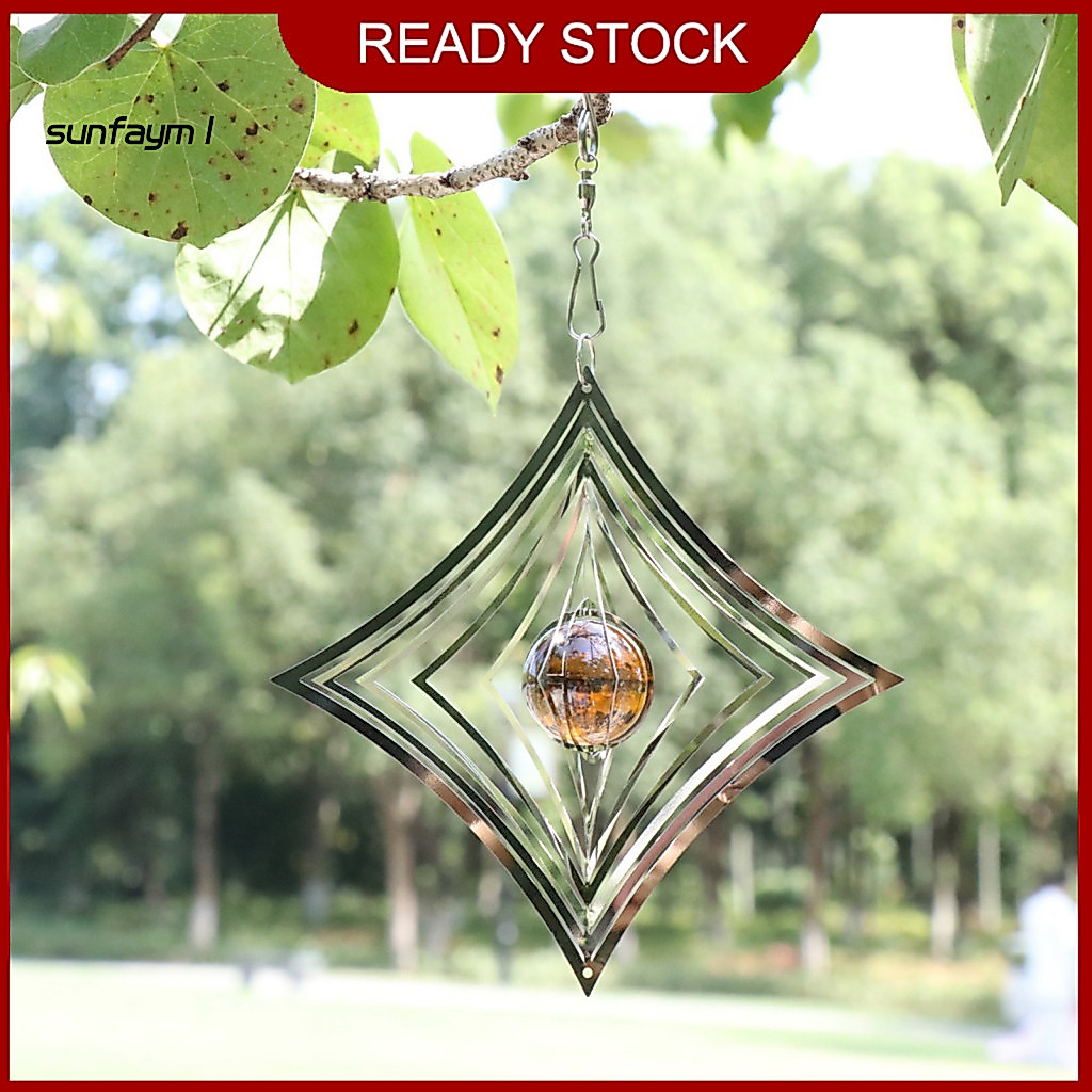 SUNFA 3d โลหะสะท้อนแสง Bird Deterrent Wind Spinner – Mirrored Heart Butterfly ตกแต่งแขวนกลางแจ้งสําหรับ Garden Yard Patio – Scare Birds Away Patio Wind