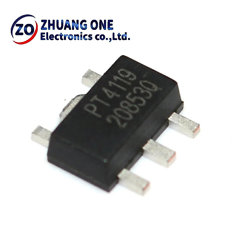 5PCS PT4115B89E PT4115 PT4110B89E PT4110 PT4119B89E PT4119 PT4205B89E PT4205 SOT89-5 ชิปic
