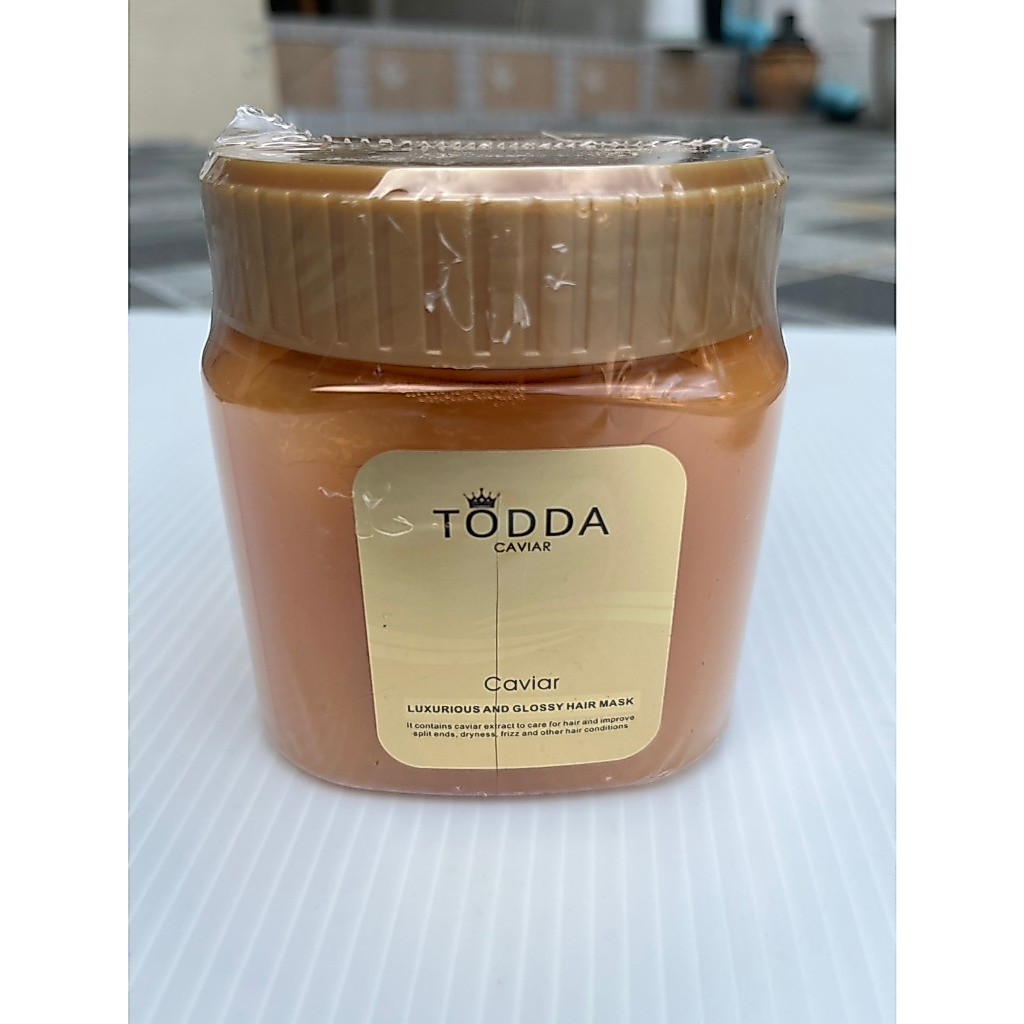 TODDA Caviar ทรีทเม้นต์หมักผมคาเวียร์ 500 g. / แชมพู 500 ml. (สินค้าสั่งมารีวิวไม่ได้ใช้)