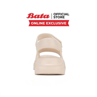 Online Exclusive Bata FLOATZ บาจา รองเท้าแตะรัดส้น แฟชั่น น้ำหนักเบา สำหรับผู้หญิง สีออฟไวท์ 6101044 สีดำ 6106044