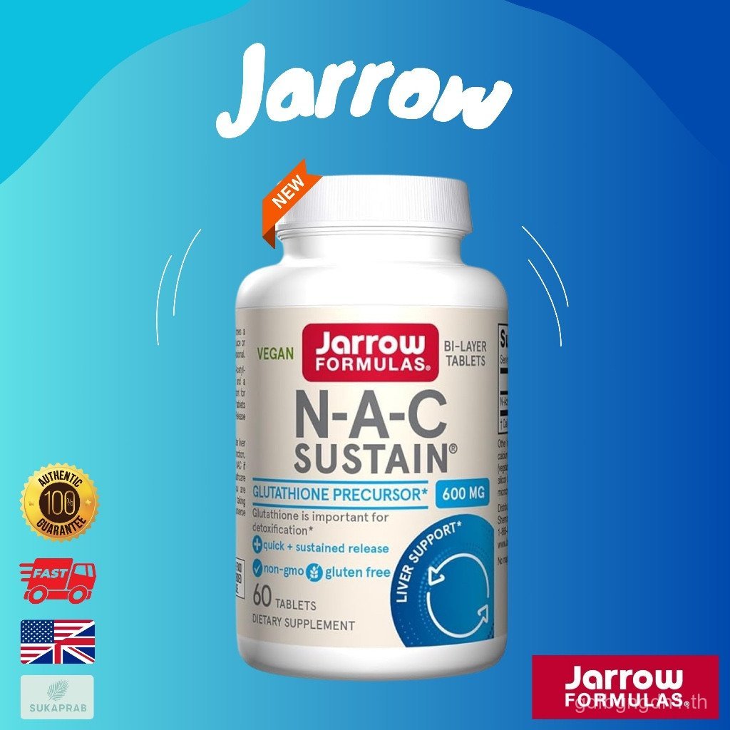 พร้อมส่ง J Formulas NAC Sustain N-Acetyl-L-Cysteine 500 mg 600 mg 100 เม็ด PXNL