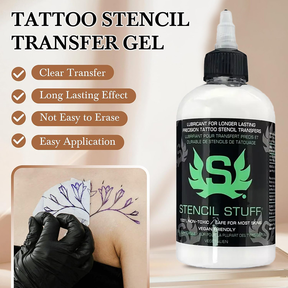 120ML Stencil Stuff Tattoo Stencil Transfer Gel ความร้อนเครื่องถ่ายเอกสาร Stencil Application Soluti