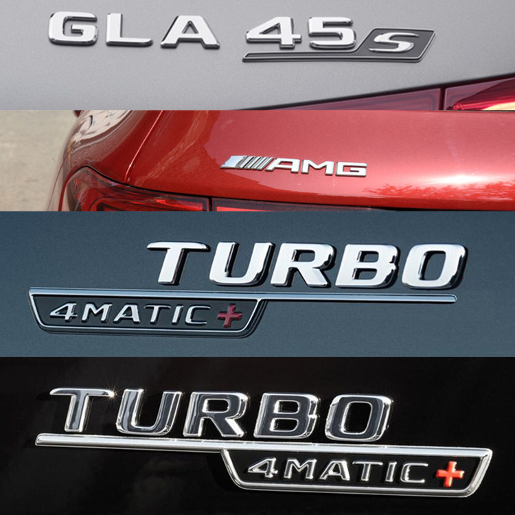 Mercedes-Benz GLA35 GLB53 GLA45S CLA45S A45S Car Mark Word Mark AMG Modified Tail Mark