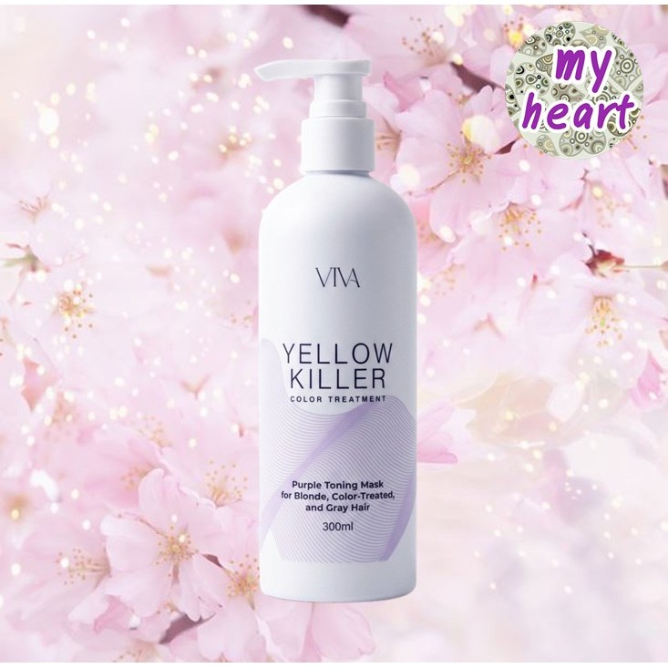 VIVA Yellow Killer Color Treatment 300 ml ทรีทเมนต์บำรุงเส้นผมช่วยเพิ่มประกายสีเงิน ให้สีผมดูสดใส ลดความเหลือง