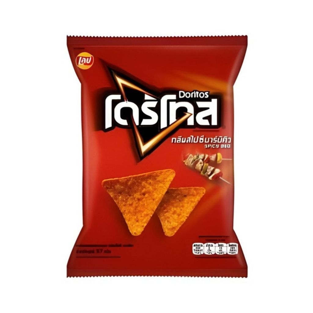 โดริโทส ข้าวโพดแผ่นทอดกรอบ กลิ่นสไปชี่ บาร์บีคิว 50 ก. x 3 (DORITOS Corn Tortilla Chip Spicy BBQ 50 g x 3)