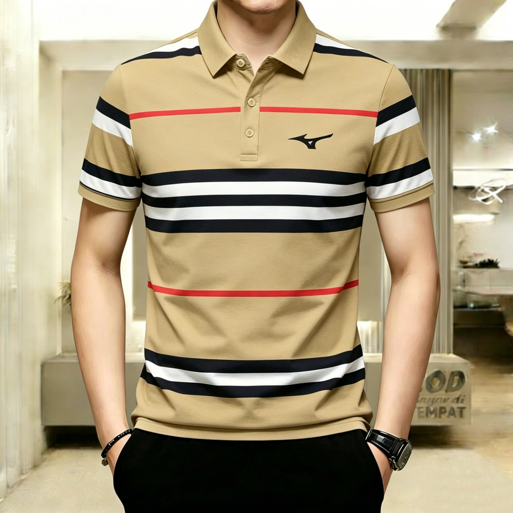 ผู้ชายลายโปโลแบรนด์เสื้อกันหนาวกอล์ฟเสื้อโปโลธุรกิจสบายๆแขนสั้นท็อปส์เสื้อผ้าแฟชั่นทุกวัน